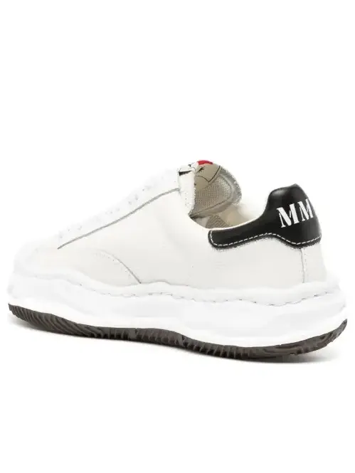 Кроссовки blakey og sole embossed leather low Maison Mihara Yasuhiro — изображение 4 из 4, белый