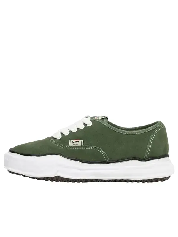 Кроссовки baker og sole suede low Maison Mihara Yasuhiro — изображение 1 из 2, зеленый