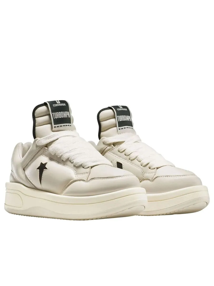 Кроссовки Converse x Rick Owens DRKSHDW TURBOWPN Low 'Pelican' — изображение 2 из 3, бежевый