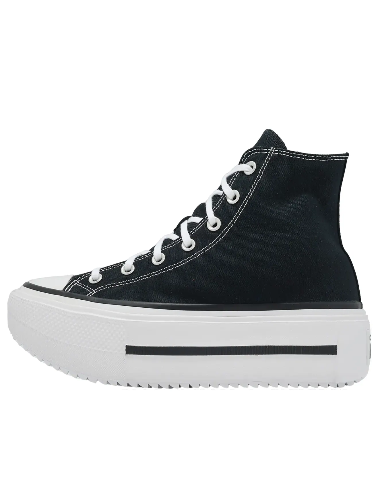 Converse Chuck Taylor All Star Lift Double Stack Hi 'Black White' — изображение 1 из 6, черный/белый