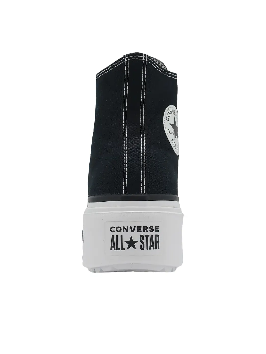 Converse Chuck Taylor All Star Lift Double Stack Hi 'Black White' — изображение 4 из 6, черный/белый