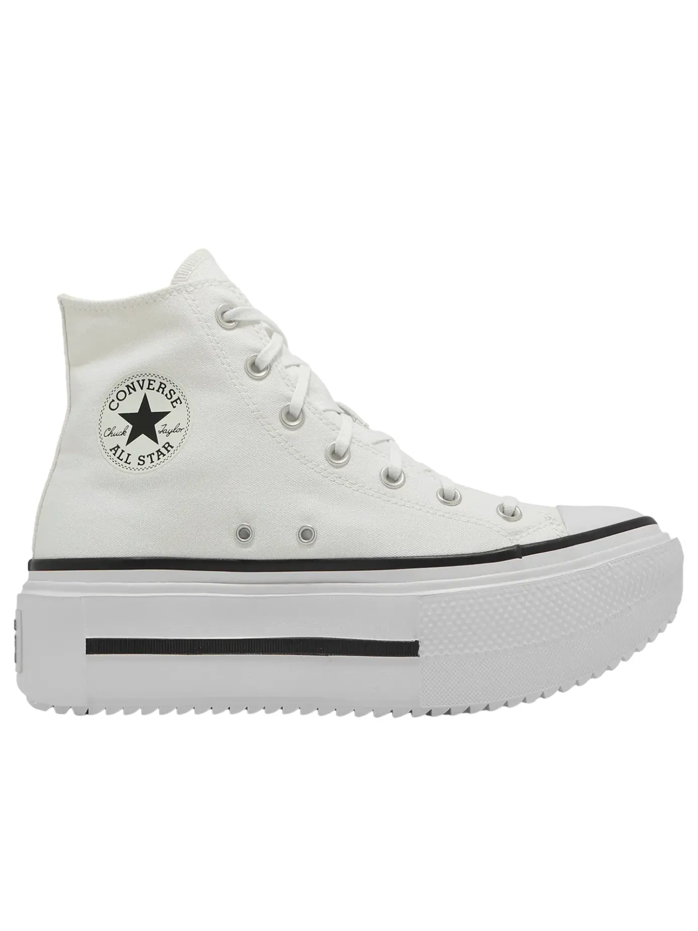 Converse Chuck Taylor All Star Lift Double Stack Hi 'White Black' — изображение 5 из 5, белый/черный