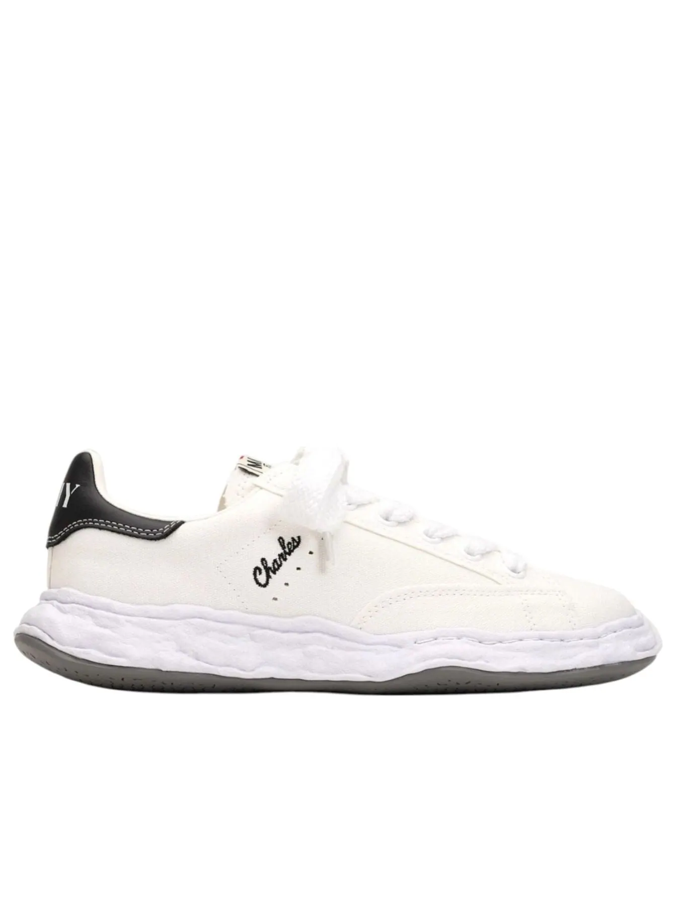Maison Mihara Yasuhiro Charles OG Sole Canvas Low 'White' — изображение 2 из 6, белый