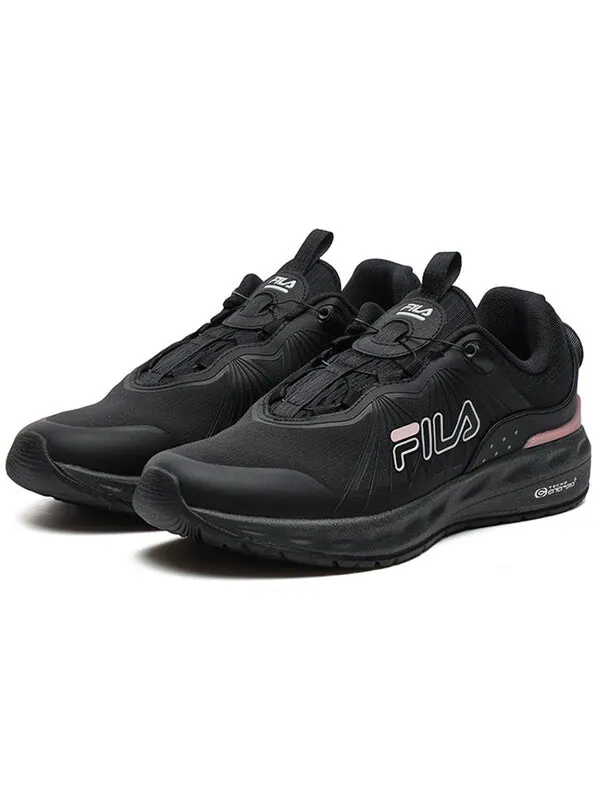 Кроссовки athletics low-top 'black pink' Fila — изображение 2 из 4, черный/розовый
