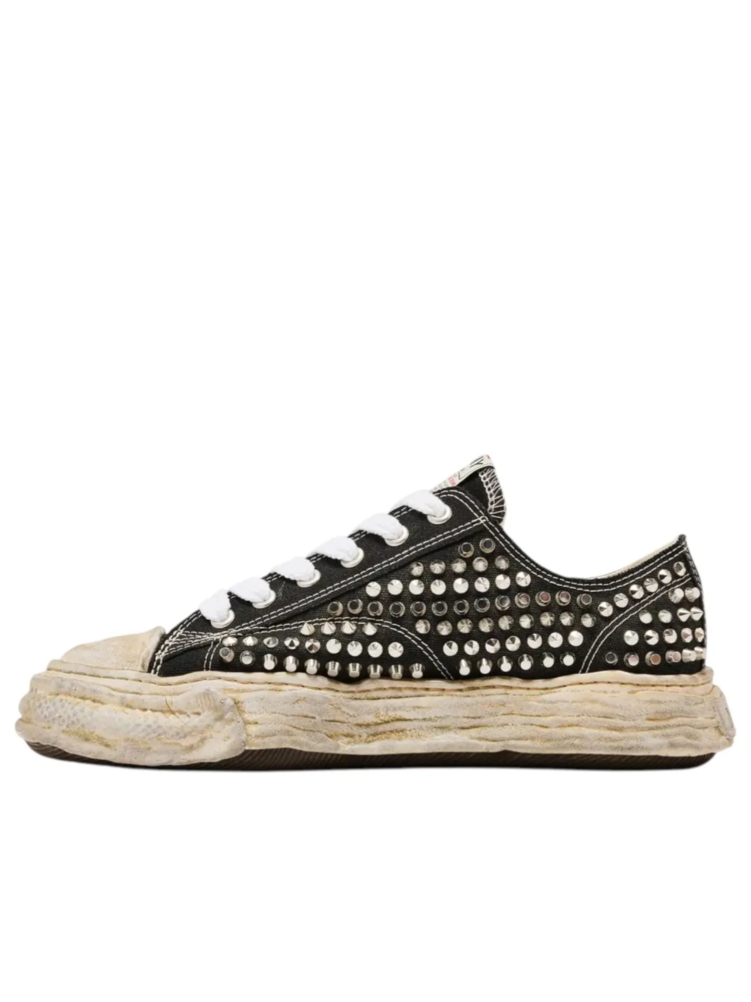 Maison Mihara Yasuhiro Peterson 23 OG Sole Studded Canvas Low 'Black' — изображение 1 из 4, черный