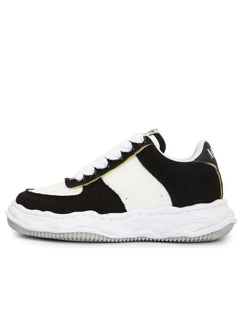 Кроссовки Maison MIHARA YASUHIRO Wayne OG Sole Canvas Low 'Black White' — изображение 1 из 6, черный