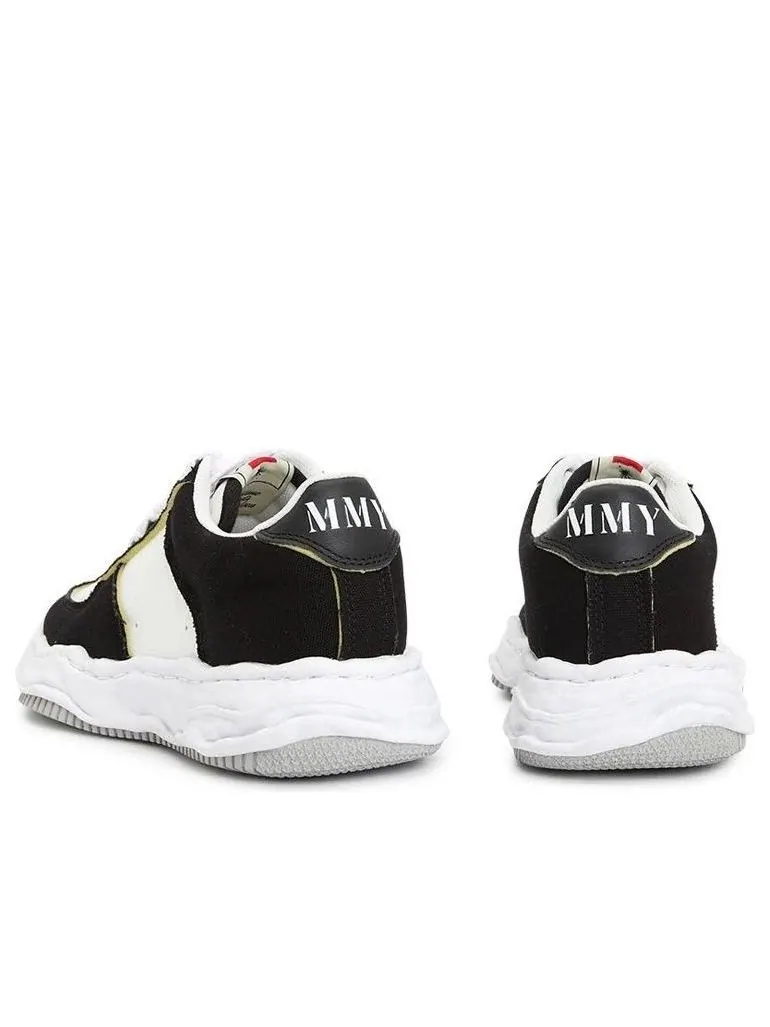 Maison Mihara Yasuhiro Wayne OG Sole Canvas Low 'Black White' — изображение 5 из 6, черный/белый