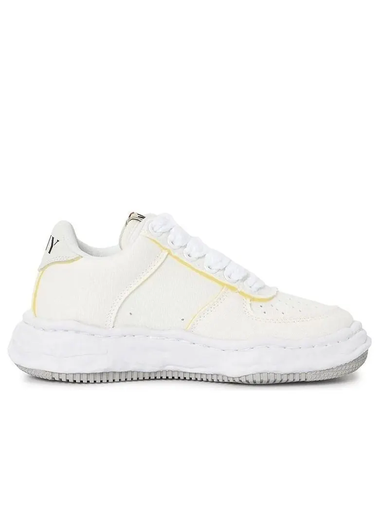 Maison Mihara Yasuhiro Wayne OG Sole Canvas Low 'White Canvas Sponge' — изображение 2 из 5, белый/белый