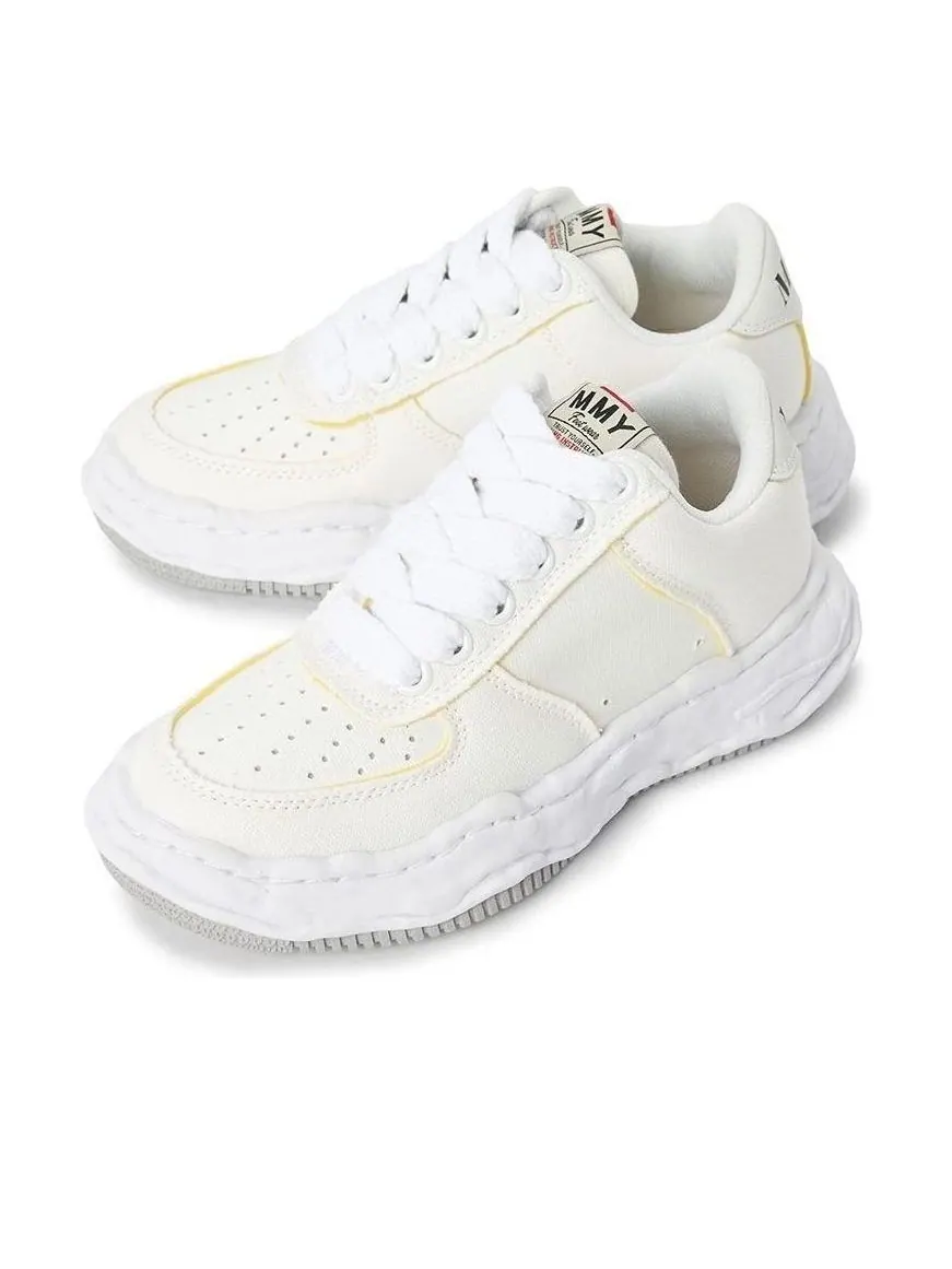 Maison Mihara Yasuhiro Wayne OG Sole Canvas Low 'White Canvas Sponge' — изображение 4 из 5, белый/белый