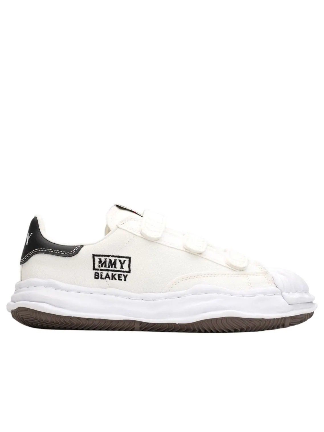 Maison Mihara Yasuhiro Blakey OG Sole Canvas Low Velcro 'White' — изображение 2 из 6, белый