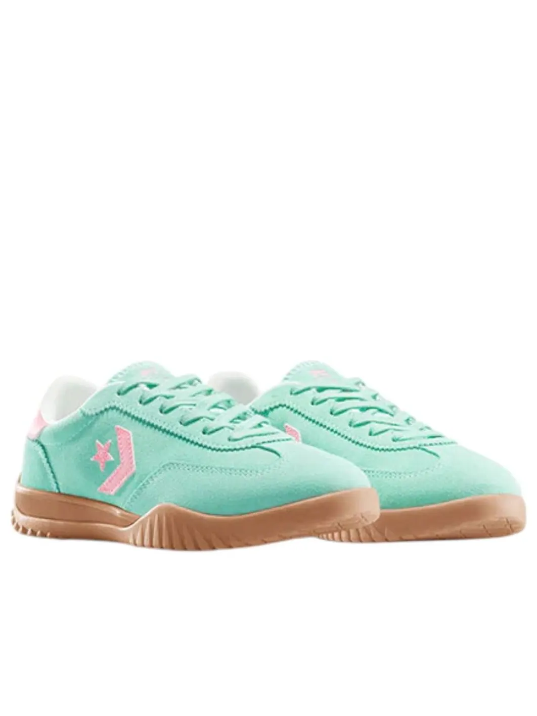 Кроссовки Converse Run Star Trainer Suede Low 'Aqua Spark' — изображение 2 из 5, голубой
