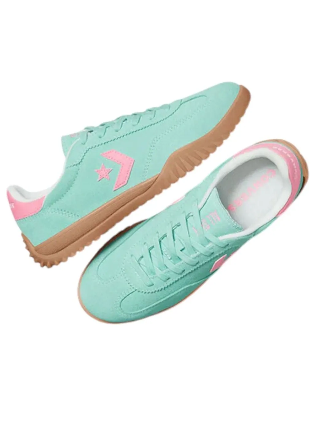 Кроссовки Converse Run Star Trainer Suede Low 'Aqua Spark' — изображение 3 из 5, бирюзовый