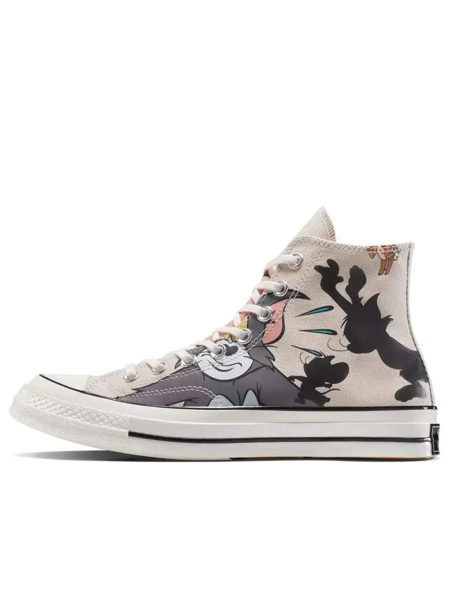 Кроссовки Converse x Tom & Jerry Chuck Taylor 70 High 'Egret' — изображение 1 из 4, серый