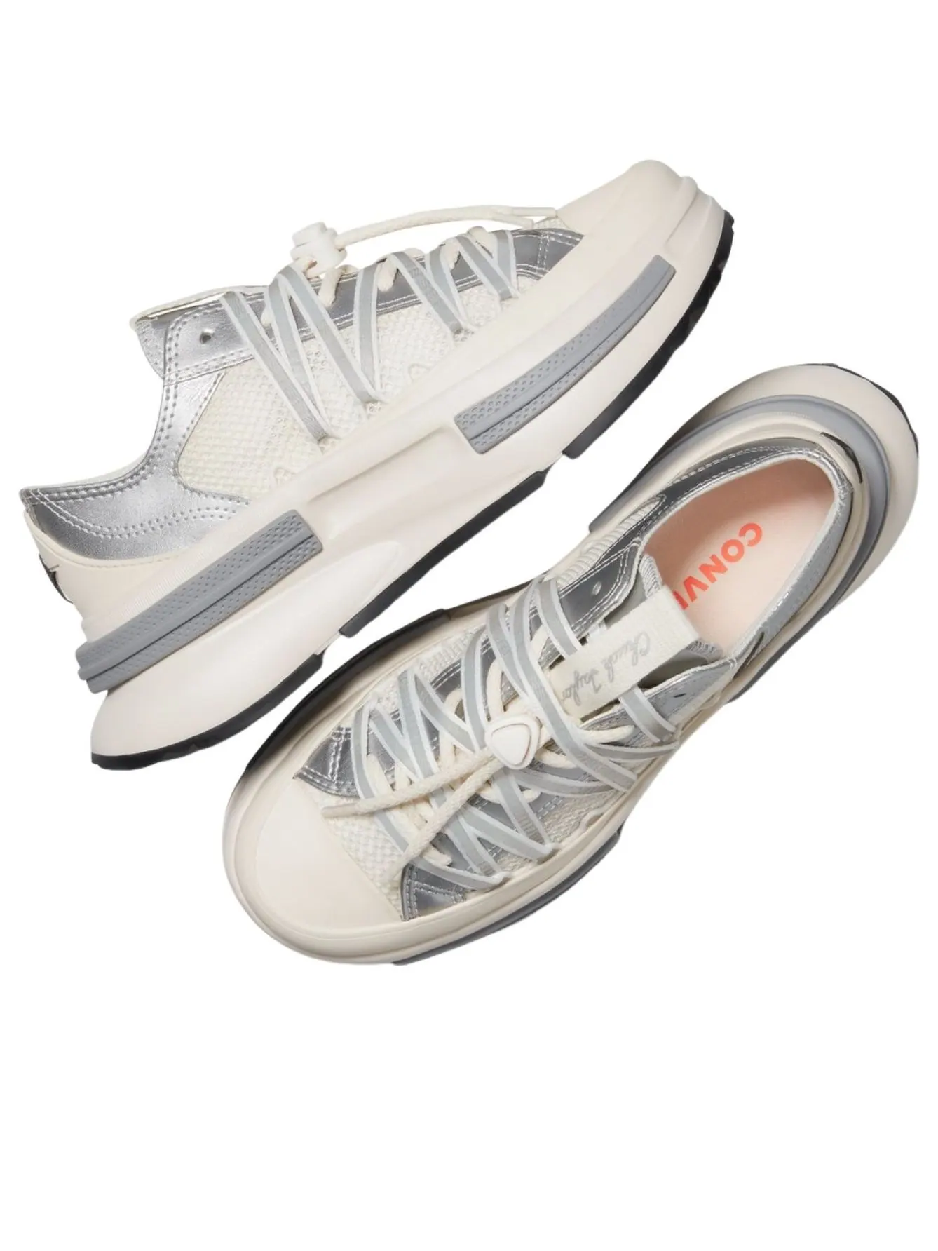 Converse Run Star Legacy CX Ox 'Dull Silver Egret' — изображение 2 из 6, серебристый//черный