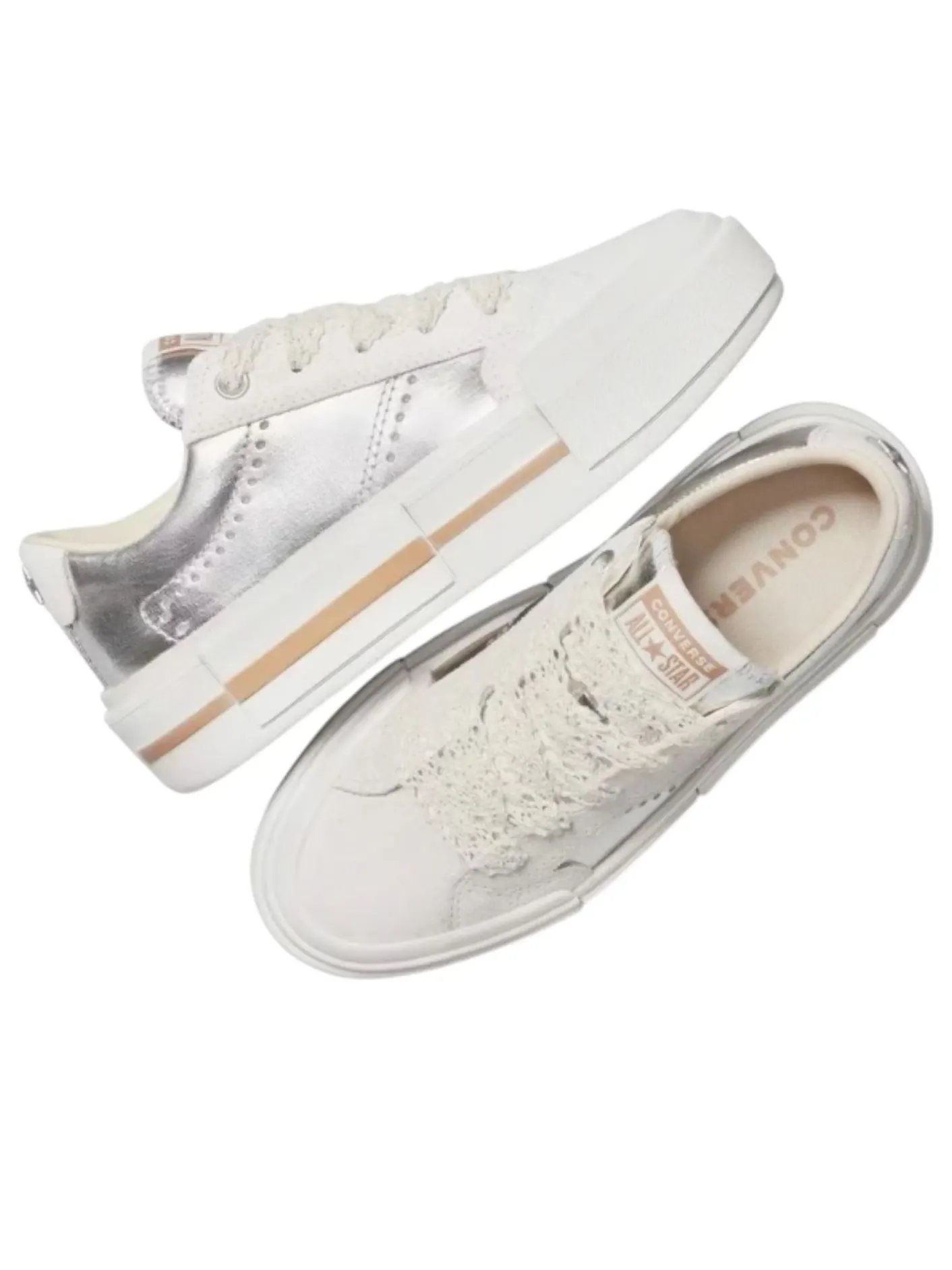 Кроссовки Converse Cruise Low 'Metallic' — изображение 3 из 5, серебряный