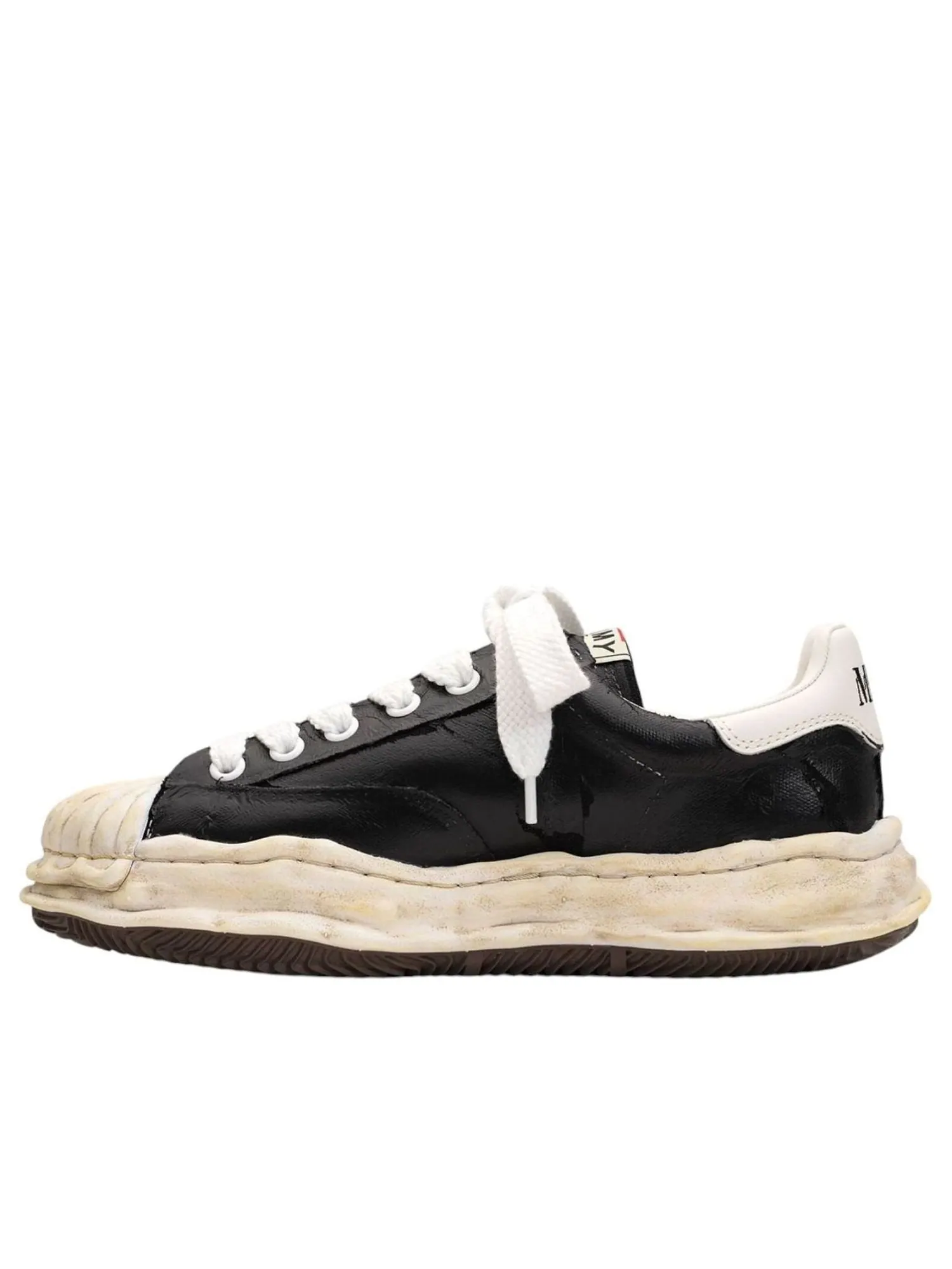 Кроссовки Maison MIHARA YASUHIRO BLAKEY OG Sole Film Attached Canvas Low 'Black' — изображение 1 из 5, черный