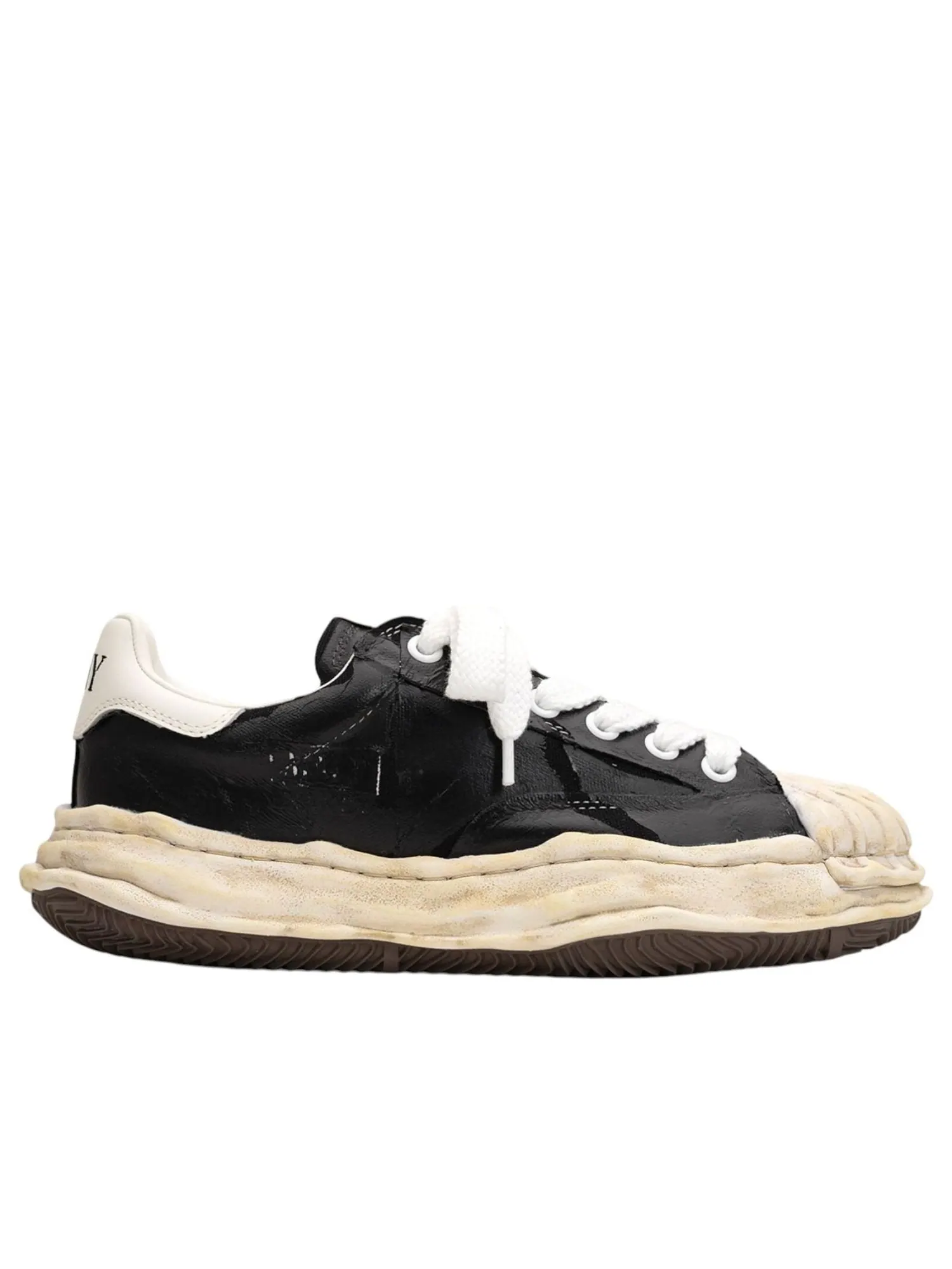 Кроссовки Maison MIHARA YASUHIRO BLAKEY OG Sole Film Attached Canvas Low 'Black' — изображение 5 из 5, черный