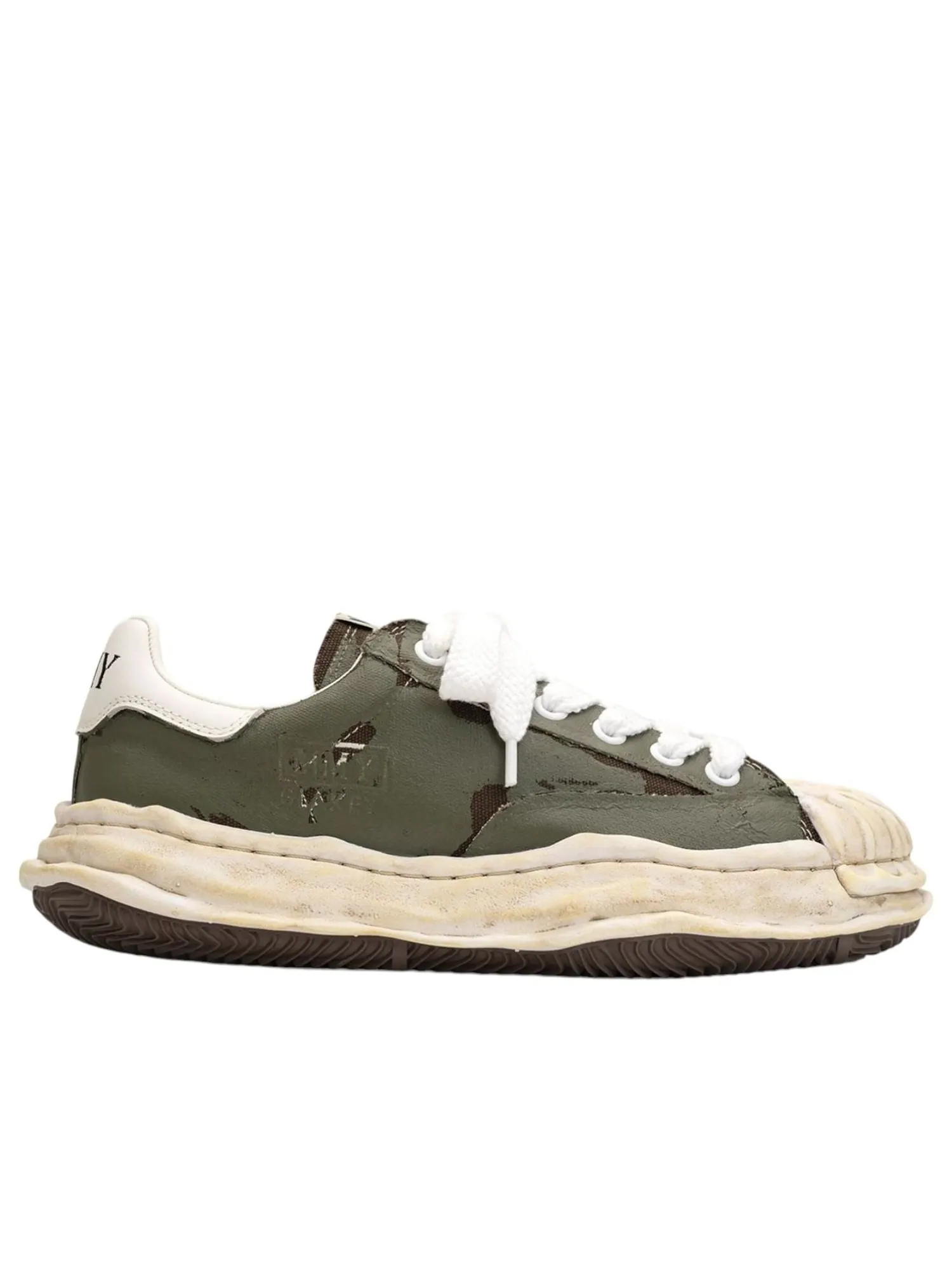 Кроссовки Maison MIHARA YASUHIRO Blakey OG Sole Film Attached Canvas Low-top 'Khaki' — изображение 5 из 6, хаки