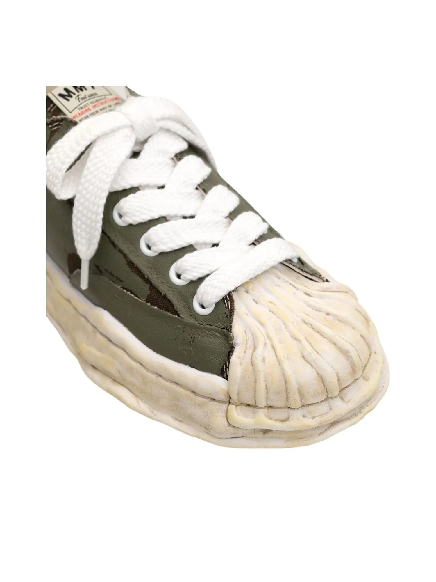 Кроссовки Maison MIHARA YASUHIRO Blakey OG Sole Film Attached Canvas Low-top 'Khaki' — изображение 6 из 6, хаки