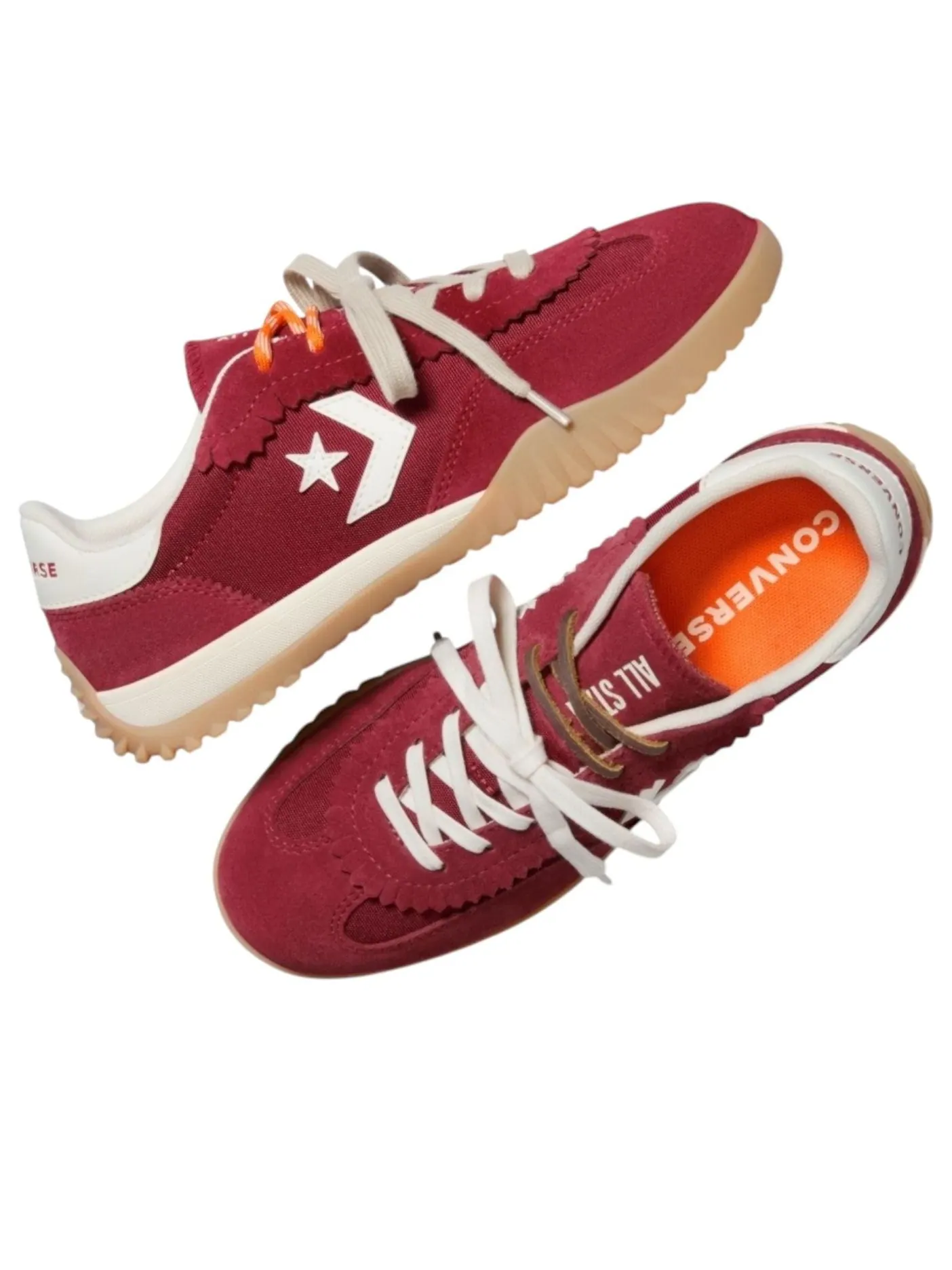 (WMNS) Кроссовки Converse Run Star Trainer 'Red' — изображение 2 из 4, красный/белый