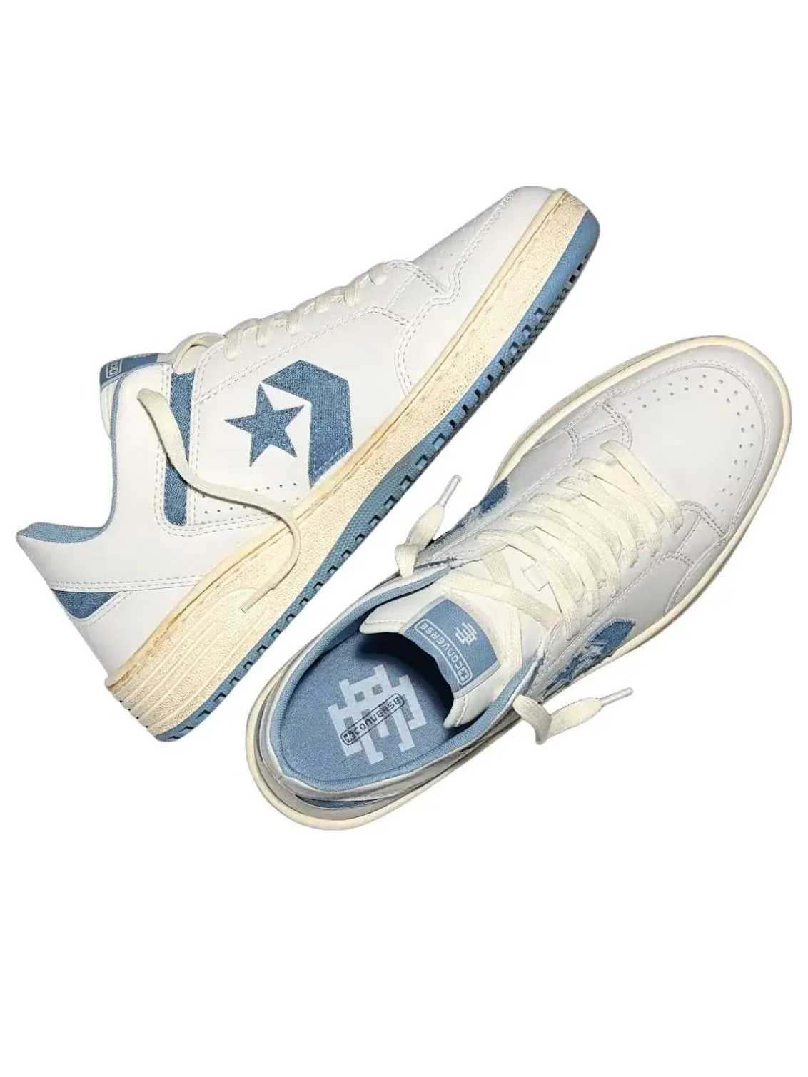 Кеды Converse x Eric Emanuel Weapon Ox 'Denim Vintage White' A19036C — изображение 3 из 5, белый