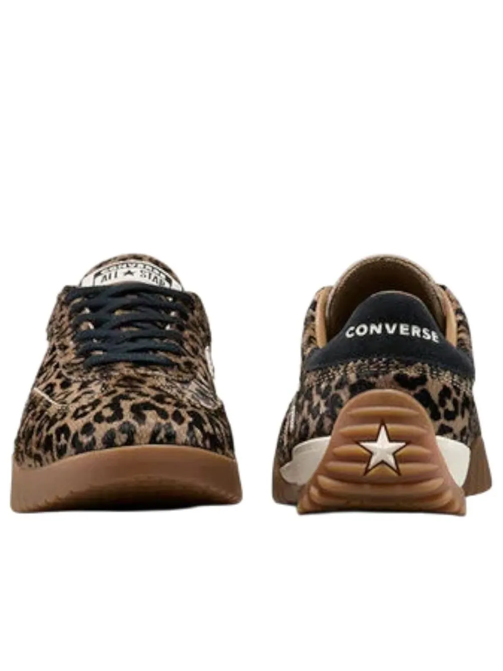 Кроссовки Converse Run Star Trainer 'Leopard Print Pony Hair' — изображение 4 из 5, песочный/черный