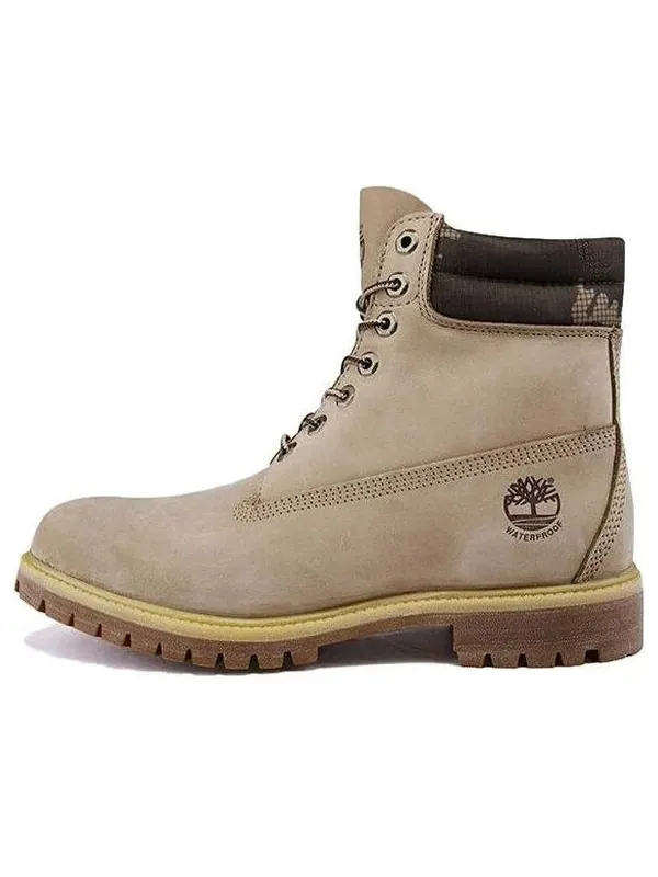 Кроссовки 6 inch premium waterproof wide-fit boots 'off white nubuck' Timberland — изображение 1 из 3, белый/черный