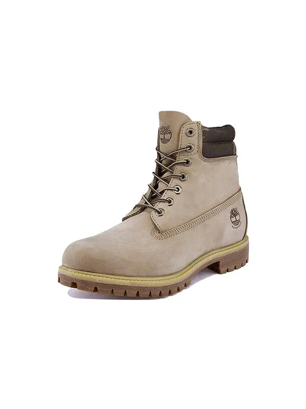Кроссовки 6 inch premium waterproof wide-fit boots 'off white nubuck' Timberland — изображение 2 из 3, белый/черный
