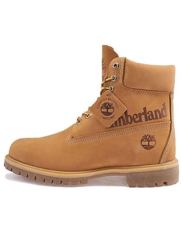 Ботинки Timberland Premium водонепроницаемые из нубука — изображение 1 из 4, желтый