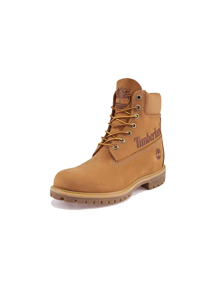 Ботинки Timberland Premium водонепроницаемые из нубука — изображение 3 из 4, желтый
