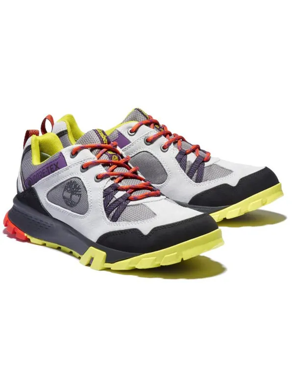 Кроссовки garrison trail waterproof low hikers 'gray black yellow' Timberland — изображение 2 из 4, серый/черный/желтый
