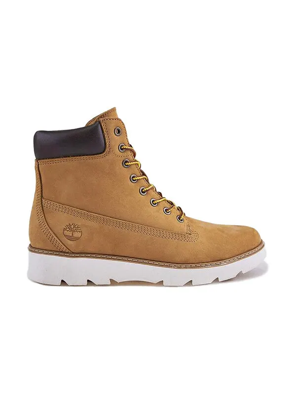Кроссовки keeley field 6 inch wide-fit boot 'wheat nubuck' Timberland — изображение 2 из 4, желтый/коричневый/белый