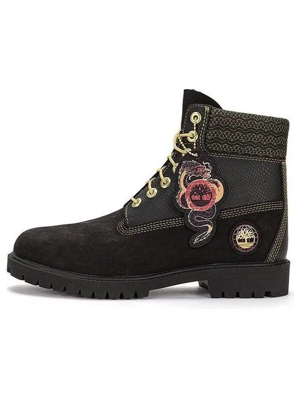 Кроссовки lunar new year 6 inch lace up boots 'black nubuck' Timberland — изображение 1 из 4