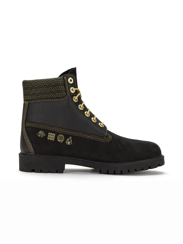 Кроссовки lunar new year 6 inch lace up boots 'black nubuck' Timberland — изображение 2 из 4
