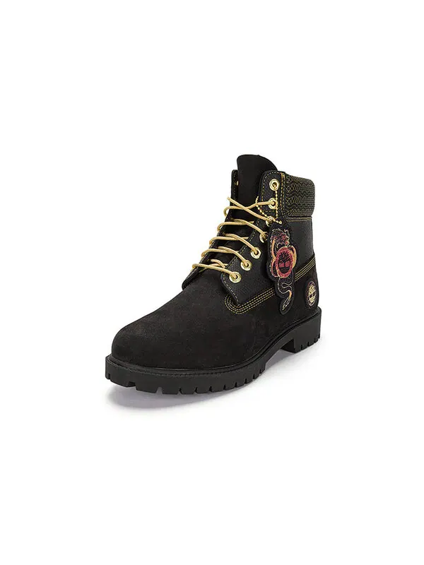 Кроссовки lunar new year 6 inch lace up boots 'black nubuck' Timberland — изображение 3 из 4