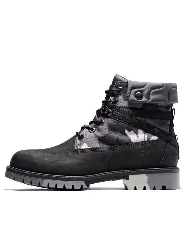 Кроссовки heritage ek+ 6 inch waterproof wide-fit boot 'grey camouflage' Timberland — изображение 1 из 4, серый/черный