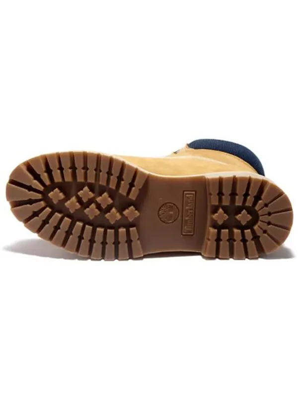 Кроссовки 6 inch premium waterproof boots 'wheat nubuck blue collar' Timberland — изображение 4 из 4, желтый/синий