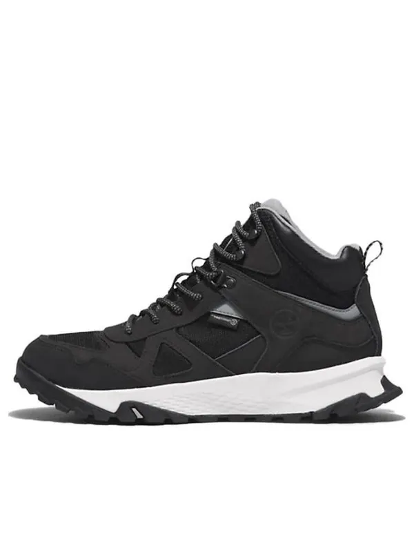 Кроссовки lincoln peak waterproof fabric and leather boot 'black' Timberland — изображение 1 из 4, черный/белый/серый