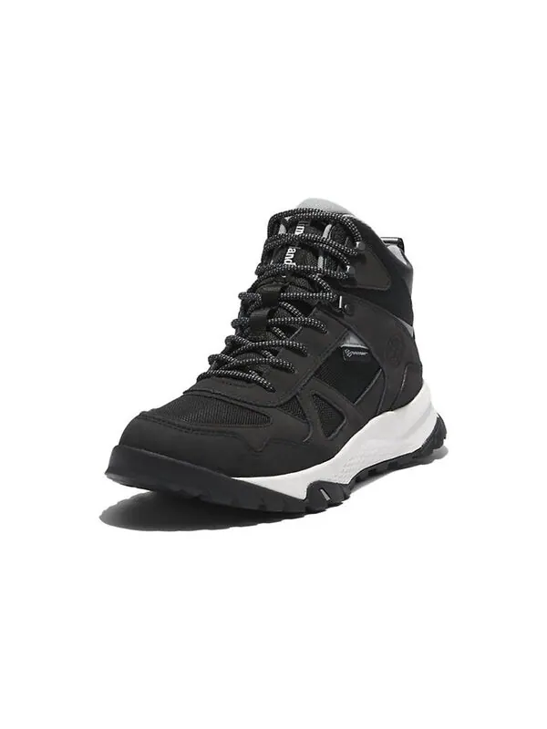 Кроссовки lincoln peak waterproof fabric and leather boot 'black' Timberland — изображение 3 из 4, черный/белый/серый