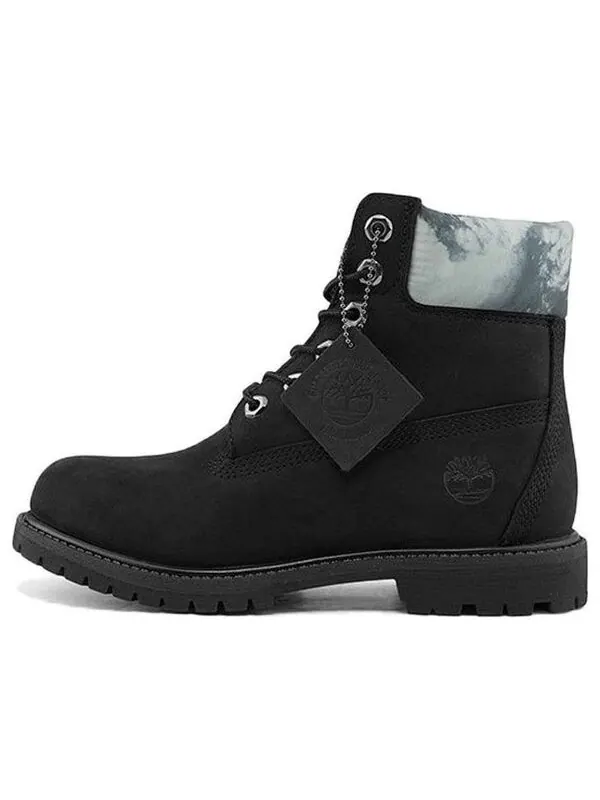 Кроссовки premium 6-inch waterproof boot 'black nubuck' Timberland — изображение 1 из 4, черный/синий
