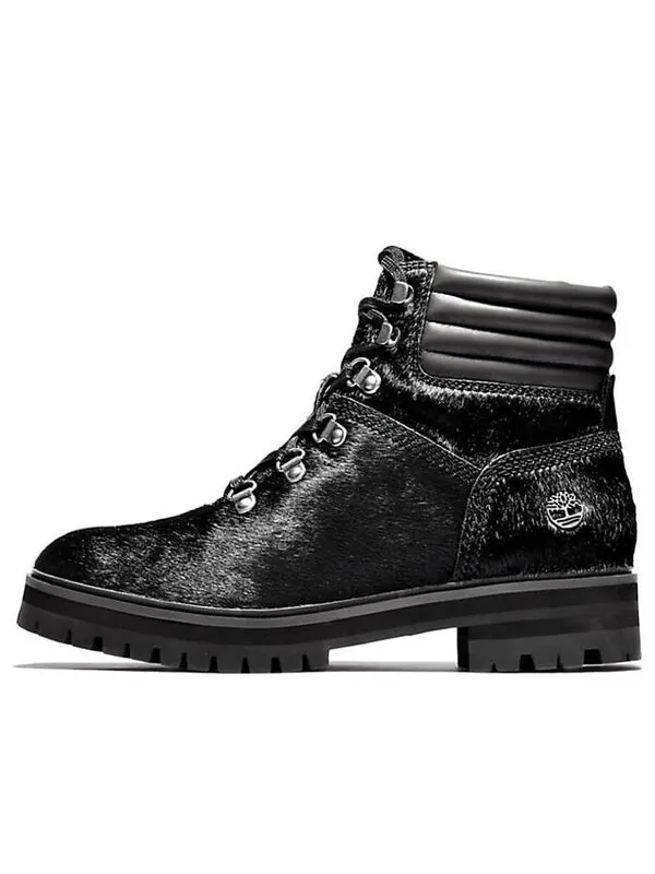 Кроссовки london square mid hiker 'black sheep fur' Timberland — изображение 1 из 4, черный/белый