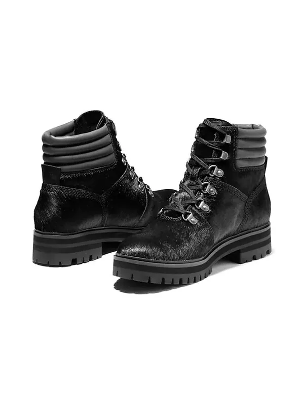 Кроссовки london square mid hiker 'black sheep fur' Timberland — изображение 3 из 4, черный/белый
