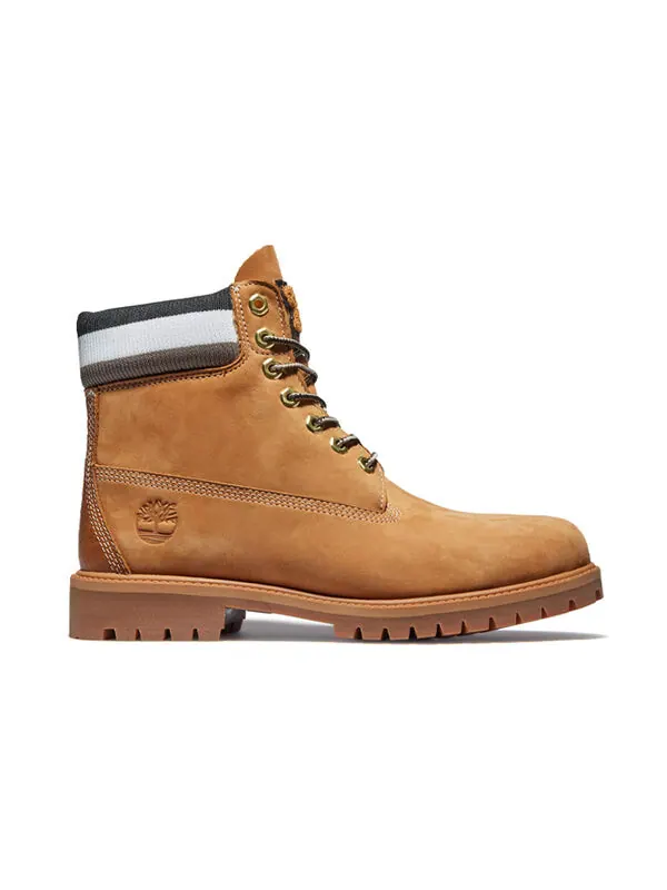 Кроссовки heritage 6 inch waterproof boot 'wheat nubuck with black' Timberland — изображение 2 из 4, желтый/белый/серый