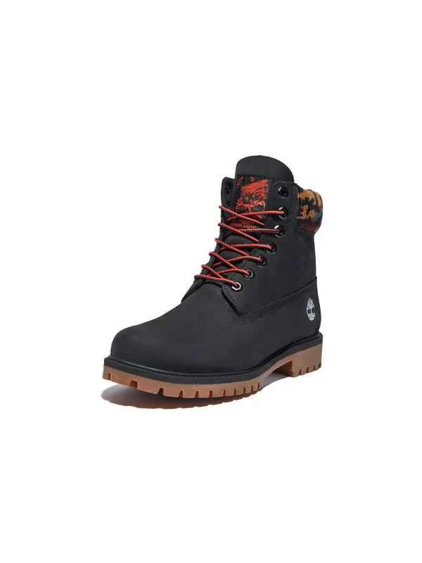 Кроссовки 6 inch premium boot 'black nubuck with camouflage collar' Timberland — изображение 3 из 4