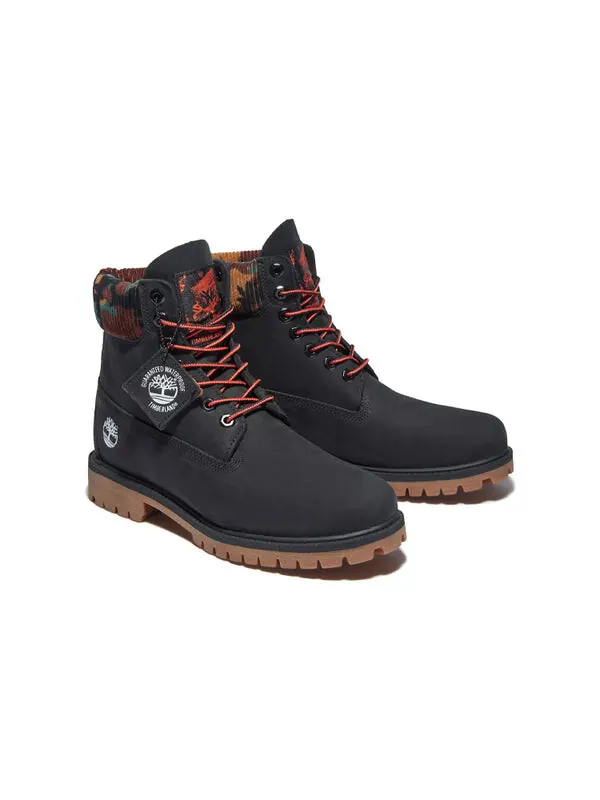 Кроссовки 6 inch premium boot 'black nubuck with camouflage collar' Timberland — изображение 4 из 4