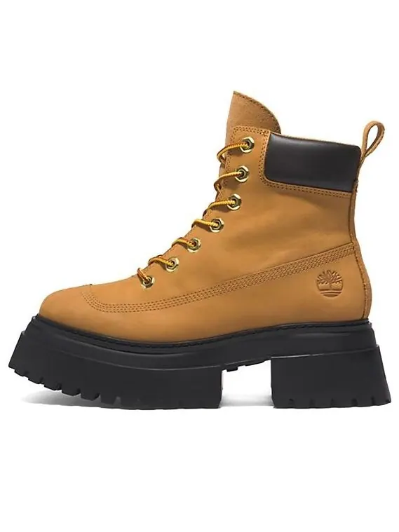 Кроссовки sky 6 inch lace up boots 'wheat nubuck' Timberland — изображение 1 из 4, желтый/черный