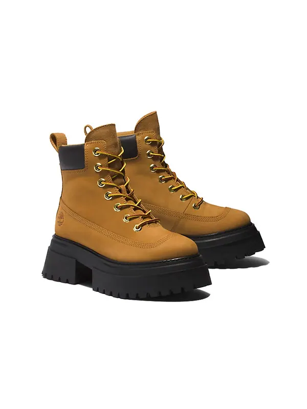 Кроссовки sky 6 inch lace up boots 'wheat nubuck' Timberland — изображение 4 из 4, желтый/черный