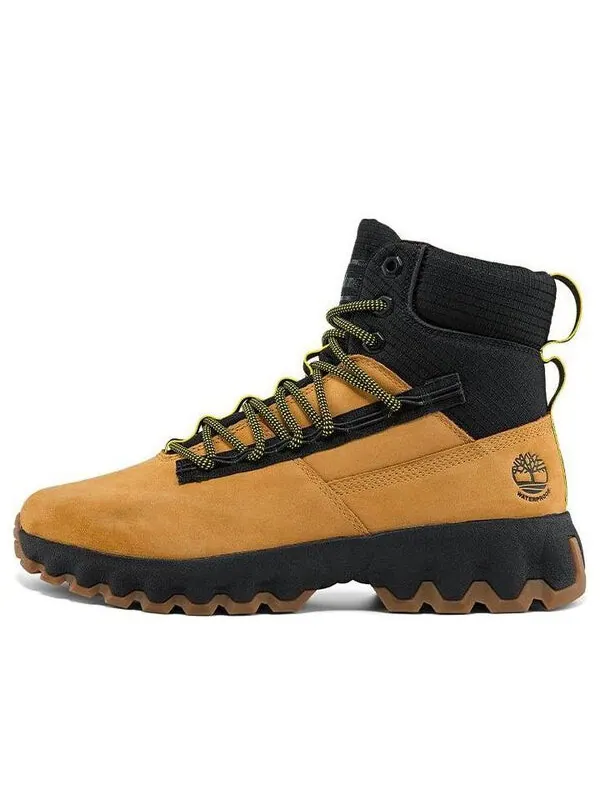Кроссовки greenstride edge waterproof wide fit boots 'wheat nubuck' Timberland — изображение 1 из 4, желтый/черный