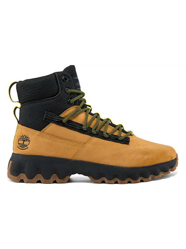 Кроссовки greenstride edge waterproof wide fit boots 'wheat nubuck' Timberland — изображение 2 из 4, желтый/черный