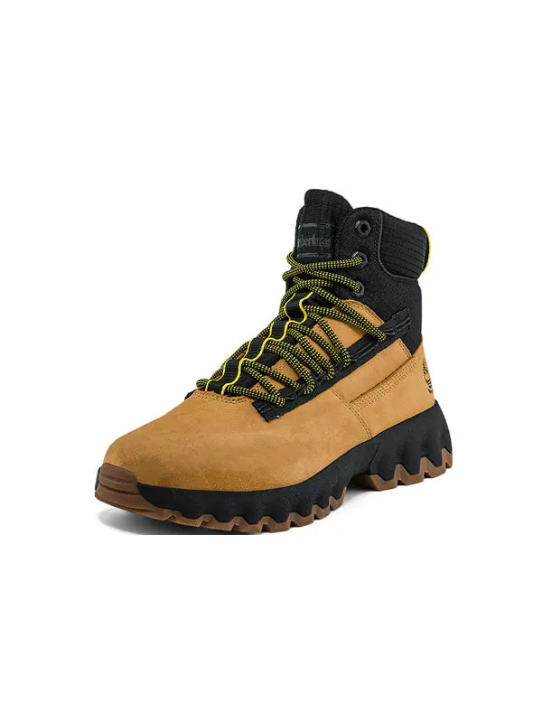 Кроссовки greenstride edge waterproof wide fit boots 'wheat nubuck' Timberland — изображение 3 из 4, желтый/черный